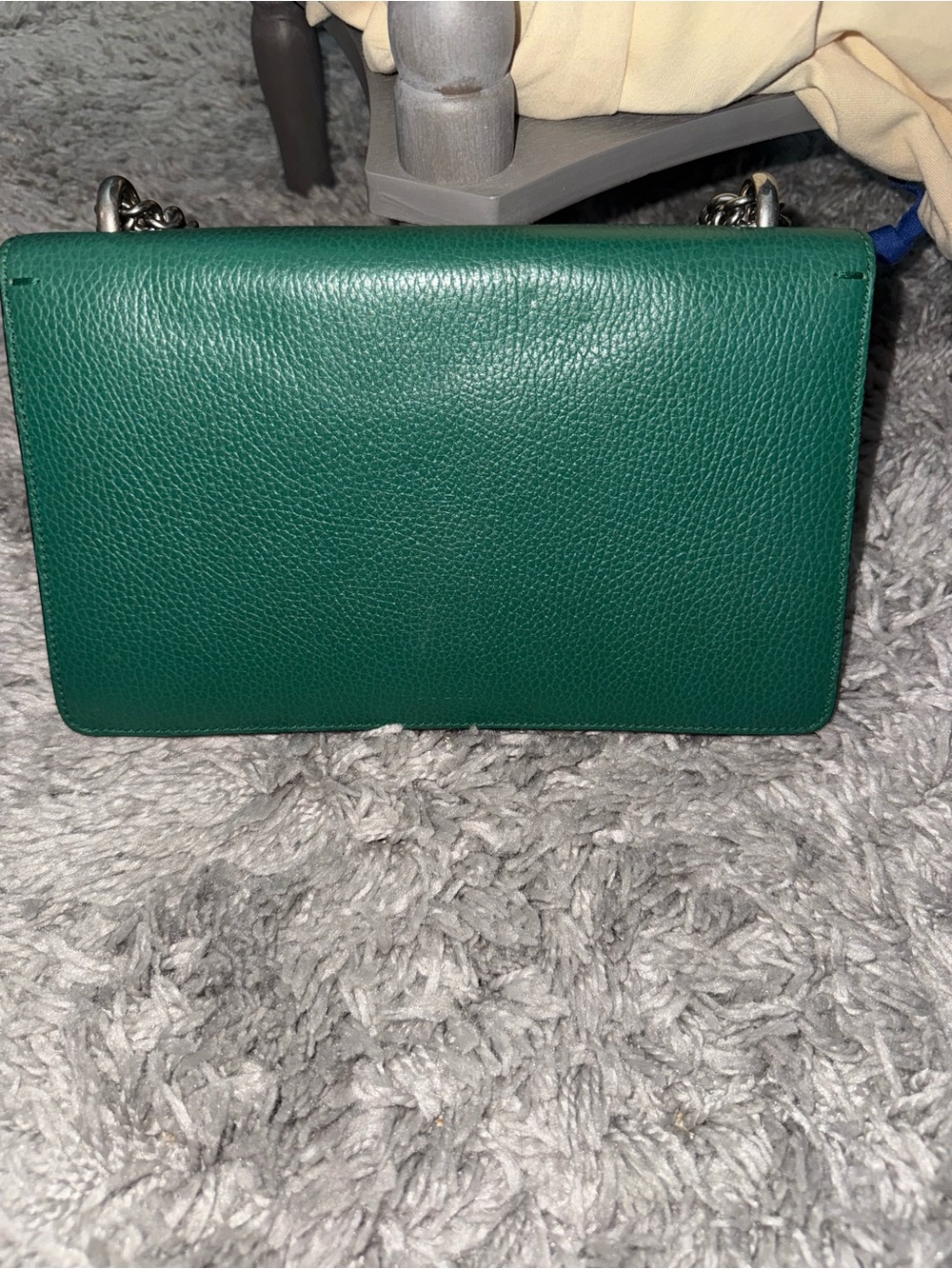 Gucci Green Leather Dionysus Shoulder Bag with Antique Gold Hardware - Picture 4 of 11